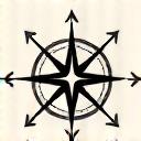 Ein Kompass mit Pfeilen in verschiedene Richtungen, symbolisiert Vermittlung.