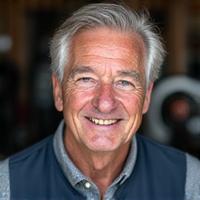 Porträt von Helmut, einem älteren, freundlich dreinschauenden Herrn.